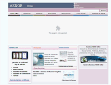 Tablet Screenshot of aenorchile.com